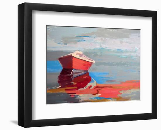 Red Boat Rhythm-Beth A. Forst-Framed Art Print