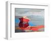Red Boat Rhythm-Beth A. Forst-Framed Art Print