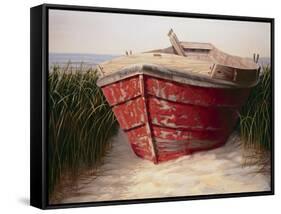 Red Boat-Karl Soderlund-Framed Stretched Canvas