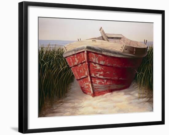 Red Boat-Karl Soderlund-Framed Art Print