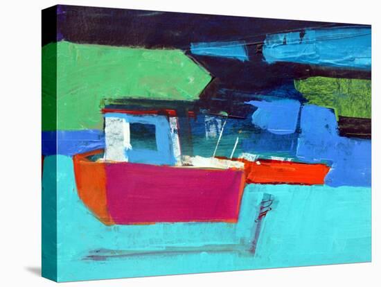 Red Boat-Paul Powis-Stretched Canvas