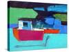 Red Boat-Paul Powis-Stretched Canvas