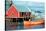Red boathouse, Peggy's Cove-null-Stretched Canvas