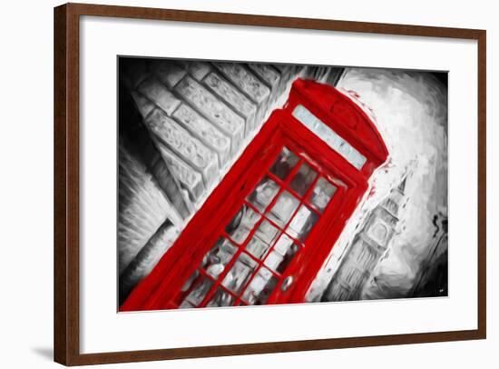 Red Booth - In the Style of Oil Painting-Philippe Hugonnard-Framed Giclee Print