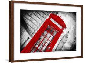 Red Booth - In the Style of Oil Painting-Philippe Hugonnard-Framed Giclee Print