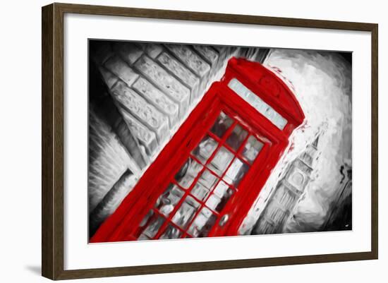 Red Booth - In the Style of Oil Painting-Philippe Hugonnard-Framed Giclee Print