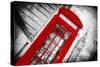 Red Booth - In the Style of Oil Painting-Philippe Hugonnard-Stretched Canvas