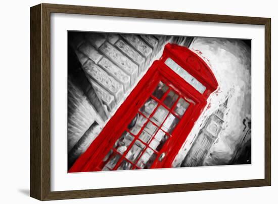 Red Booth - In the Style of Oil Painting-Philippe Hugonnard-Framed Giclee Print