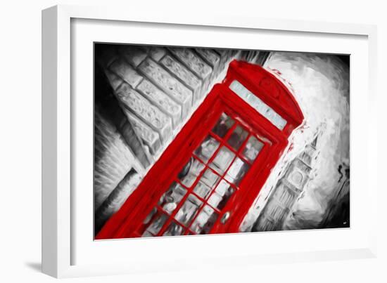 Red Booth - In the Style of Oil Painting-Philippe Hugonnard-Framed Giclee Print