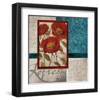 Red Botanicals I-Elizabeth Medley-Framed Art Print