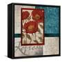 Red Botanicals I-Elizabeth Medley-Framed Stretched Canvas