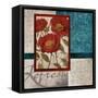 Red Botanicals I-Elizabeth Medley-Framed Stretched Canvas