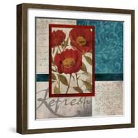 Red Botanicals I-Elizabeth Medley-Framed Art Print