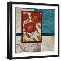 Red Botanicals I-Elizabeth Medley-Framed Art Print