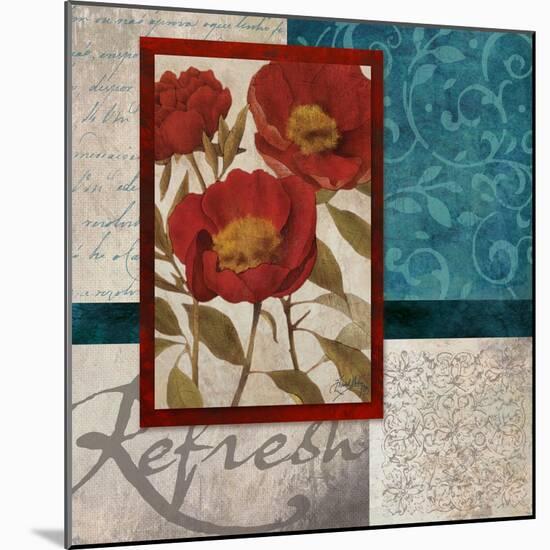 Red Botanicals I-Elizabeth Medley-Mounted Art Print