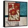 Red Botanicals I-Elizabeth Medley-Framed Stretched Canvas