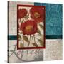 Red Botanicals I-Elizabeth Medley-Stretched Canvas