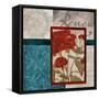 Red Botanicals II-Elizabeth Medley-Framed Stretched Canvas