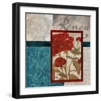 Red Botanicals II-Elizabeth Medley-Framed Art Print