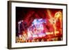 Red Boulevard - In the Style of Oil Painting-Philippe Hugonnard-Framed Giclee Print