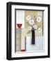 Red Bowl, White Flowers-Ana Bianchi-Framed Giclee Print