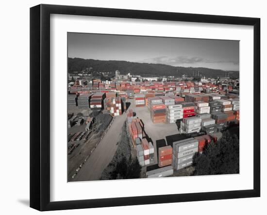 Red Boxes 3-Moises Levy-Framed Giclee Print