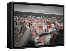 Red Boxes 3-Moises Levy-Framed Stretched Canvas