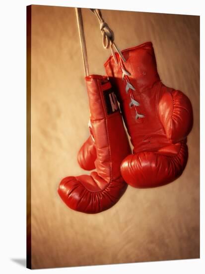 Red Boxing Gloves-null-Stretched Canvas