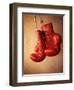 Red Boxing Gloves-null-Framed Photographic Print