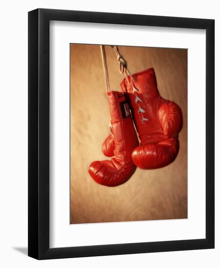 Red Boxing Gloves-null-Framed Photographic Print