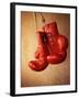 Red Boxing Gloves-null-Framed Photographic Print