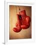 Red Boxing Gloves-null-Framed Photographic Print