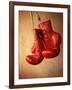 Red Boxing Gloves-null-Framed Photographic Print