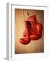 Red Boxing Gloves-null-Framed Photographic Print