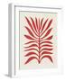 Red Branch / Lino Print-Alisa Galitsyna-Framed Giclee Print