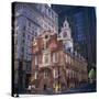 Red Brick Old State House, Boston, Massachusetts, New England, USA-Roy Rainford-Stretched Canvas