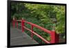 Red Bridge, Kubota Japanese Garden, Renton, Washington, USA-Merrill Images-Framed Photographic Print