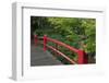 Red Bridge, Kubota Japanese Garden, Renton, Washington, USA-Merrill Images-Framed Photographic Print