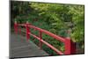 Red Bridge, Kubota Japanese Garden, Renton, Washington, USA-Merrill Images-Mounted Photographic Print