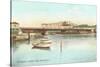 Red Bridge over Seekonk River, Providence, Rhode Island-null-Stretched Canvas