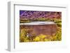 Red Brown Yellow Colorado River Reflection Abstract near Arches National Park Moab Utah-BILLPERRY-Framed Photographic Print