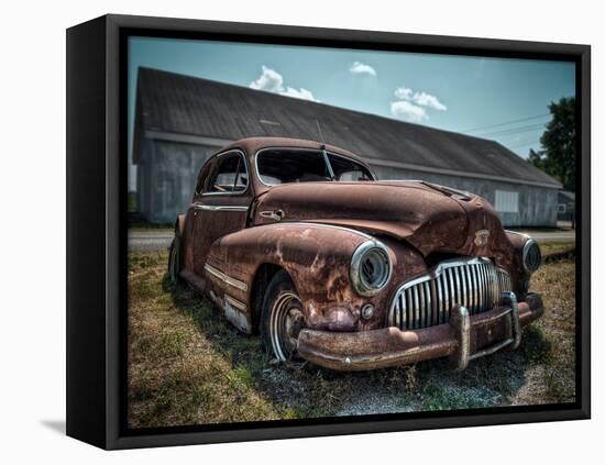 Red Buick-Stephen Arens-Framed Stretched Canvas