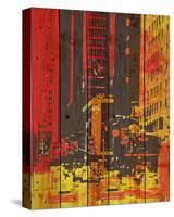 Red Building I-Irena Orlov-Stretched Canvas