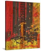 Red Building I-Irena Orlov-Stretched Canvas