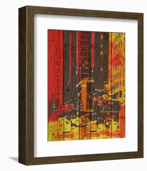 Red Building I-Irena Orlov-Framed Art Print