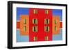 Red Building-Ata Alishahi-Framed Giclee Print