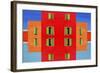 Red Building-Ata Alishahi-Framed Giclee Print