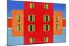 Red Building-Ata Alishahi-Mounted Giclee Print