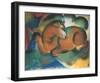 Red bull-Franz Marc-Framed Giclee Print