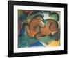 Red bull-Franz Marc-Framed Giclee Print